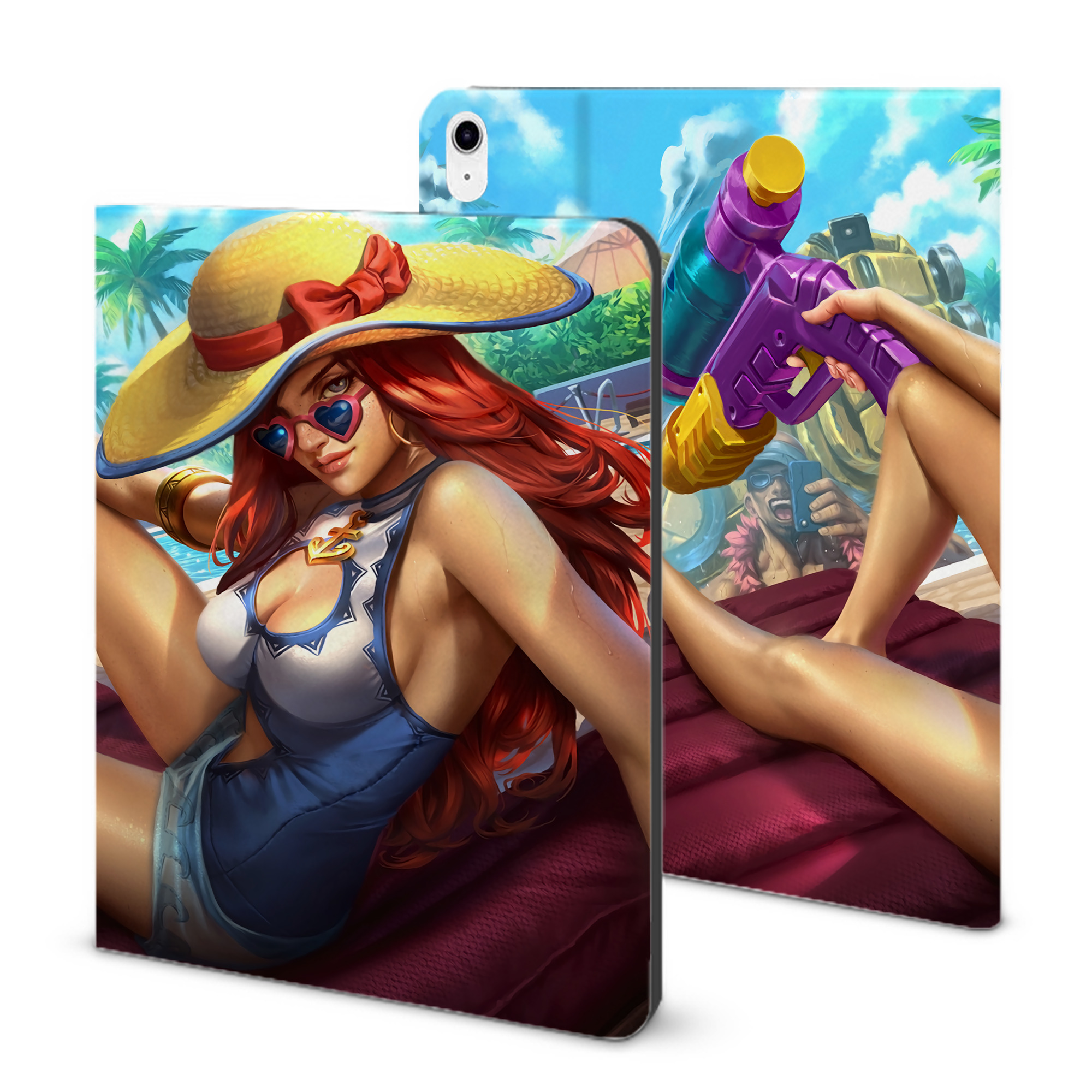 （画像用） リーグ・オブ・レジェンド League of Legends LOL IPad ケース ブック型 PUレザー TPU 耐衝撃 軽量 薄型 ペン収納なし 全面保護 IPad 各モデル対応